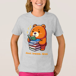 Schattige leesbeer met boeken Kawaii T-shirt