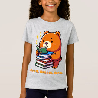 Schattige leesbeer met boeken Kawaii T-shirt