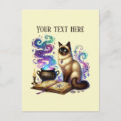 Schattige leeskat liefhebbers briefkaart (Voorkant)