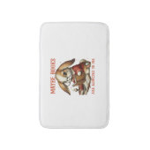 Schattige leeskonijn met bril Boeken Boekenwurm Re Badmat (Voorkant Verticaal)