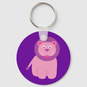 Schattige leeuw sleutelhanger