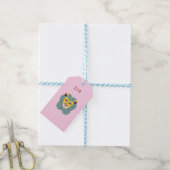 Schattige Leeuw, sterrenbeeld, sterrenbeeld afdruk Cadeaulabel (Met Touw)