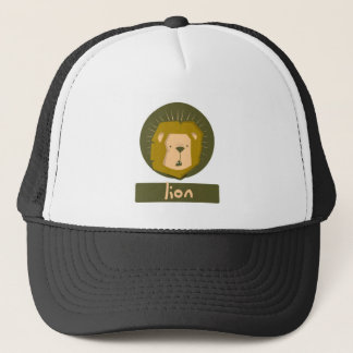 schattige leeuw trucker pet