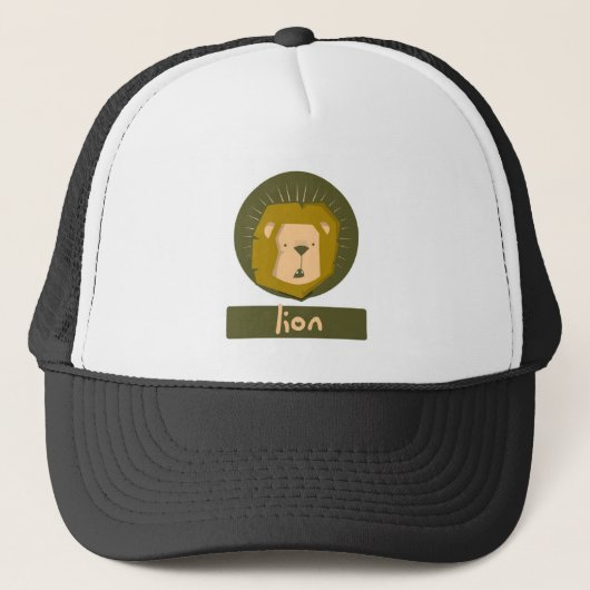 schattige leeuw trucker pet (Voorkant)