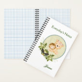 Schattige leeuwen - spiraal notebook notitieboek (Binnen)