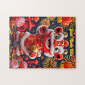 Schattige Leeuwendans Legpuzzel (Horizontaal)