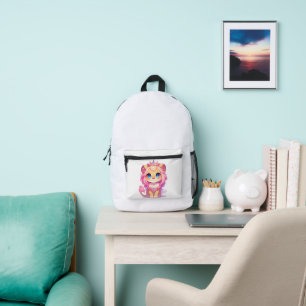 Schattige Leeuwenkoning [Product] Kawaii Kroon Die Bedrukte Rugzak