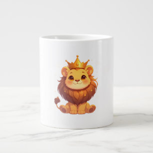 Schattige Leeuwenkoning [Product] Kawaii Kroon Die Grote Koffiekop