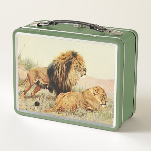 schattige leeuwenliefhebbers (Achterkant)