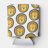 Schattige Leeuwenpatroon Blikjeskoeler (Achterkant)