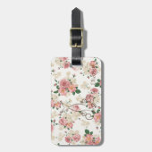 Schattige legante dress, Floral Pattern-Personaliz Bagagelabel (Voorkant verticaal)