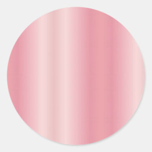 Schattige lege roze gouden voeg je tekst naam mono ronde sticker