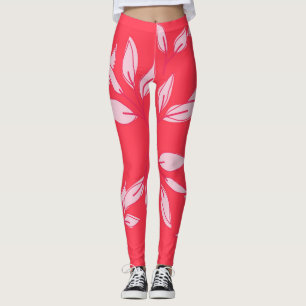 schattige leggings moderne roze waterverf verlaten