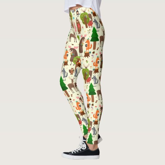 Schattige Leggings van bosdieren (Links)