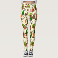 Schattige Leggings van bosdieren