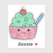 Schattige lekker fruitijs sticker (Vel)