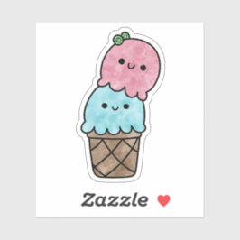 Schattige lekker ijsje sticker