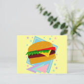 Schattige Lekkere Burger Briefkaart (Staand voorkant)