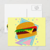 Schattige Lekkere Burger Briefkaart (Voorkant / Achterkant)