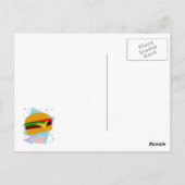 Schattige Lekkere Burger Briefkaart (Achterkant)
