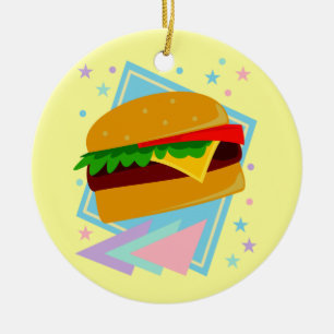 Schattige Lekkere Burger Keramisch Ornament