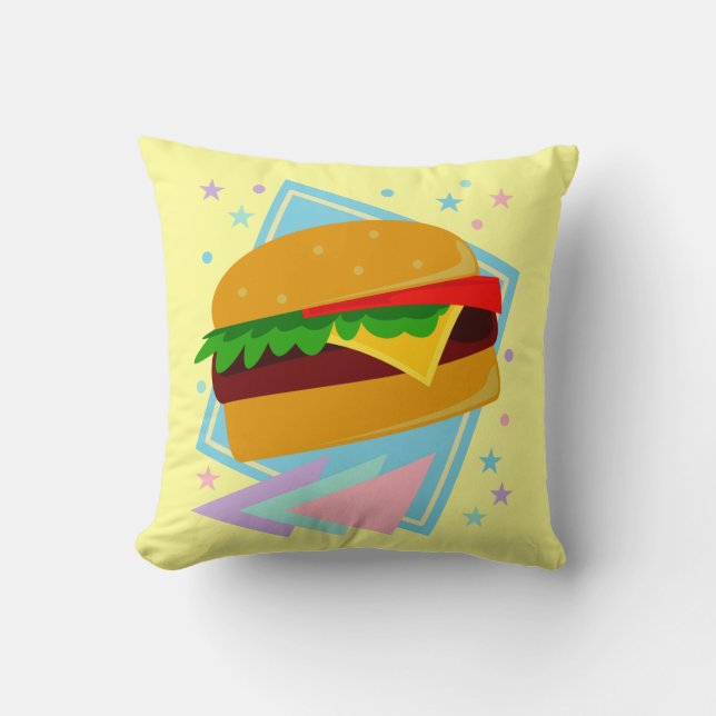 Schattige Lekkere Burger Kussen (Voorkant)