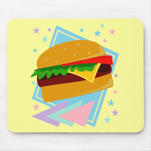 Schattige Lekkere Burger Muismat (Voorkant)