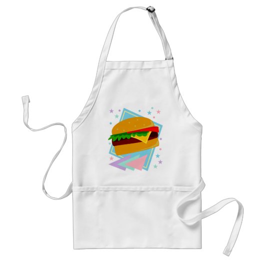 Schattige Lekkere Burger Standaard Schort (Voorkant)