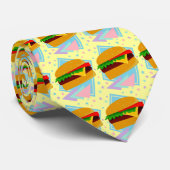Schattige Lekkere Burger Stropdas (Opgerold)