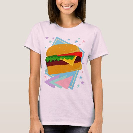 Schattige Lekkere Burger T-shirt (Voorkant)