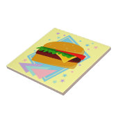 Schattige Lekkere Burger Tegeltje (Zijkant)