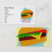 Schattige Lekkere Burger Visitekaartje (Voorkant / Achterkant)
