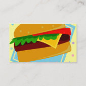 Schattige Lekkere Burger Visitekaartje (Achterkant)