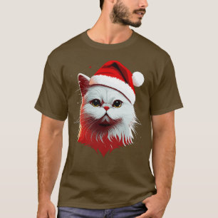 Schattige Lelijk Kerst Kat Cadeau Funny Cat Christ T-shirt