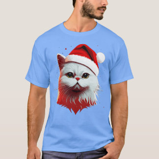 Schattige Lelijk Kerst Kat Cadeau Funny Cat Christ T-shirt