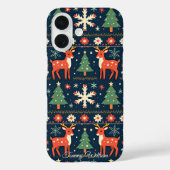 Schattige lelijk kersttruitjespatroon Case-Mate iPhone case (Achterkant)