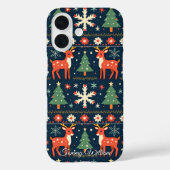 Schattige lelijk kersttruitjespatroon Case-Mate iPhone case (Achterkant)