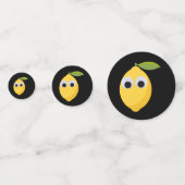 Schattige Lemon-personage met Googly Eyes Confetti (Voorkanten)