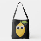 Schattige Lemon-personage met Googly Eyes Crossbody Tas (Achterkant)