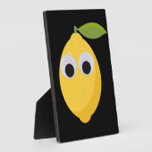 Schattige Lemon-personage met Googly Eyes Fotoplaat (Zijkant)