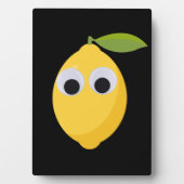 Schattige Lemon-personage met Googly Eyes Fotoplaat (voorkant)