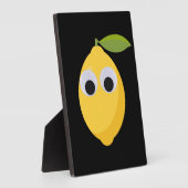 Schattige Lemon-personage met Googly Eyes Fotoplaat (Zijkant)