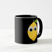 Schattige Lemon-personage met Googly Eyes Mok (Voorkant rechts)