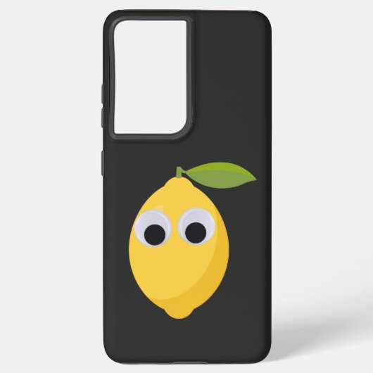 Schattige Lemon-personage met Googly Eyes Samsung Galaxy Hoesje (Achterkant)