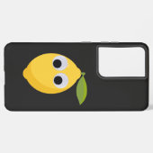 Schattige Lemon-personage met Googly Eyes Samsung Galaxy Hoesje (Linkerkant)