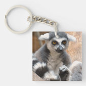 Schattige Lemur Sleutelhanger (Voorkant)