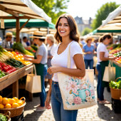 Schattige Lente Bloemendierentuin Tote Bag