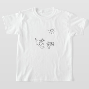 Schattige lente kinder- t-shirt