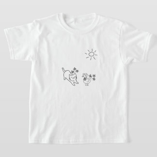 Schattige lente kinder- t-shirt