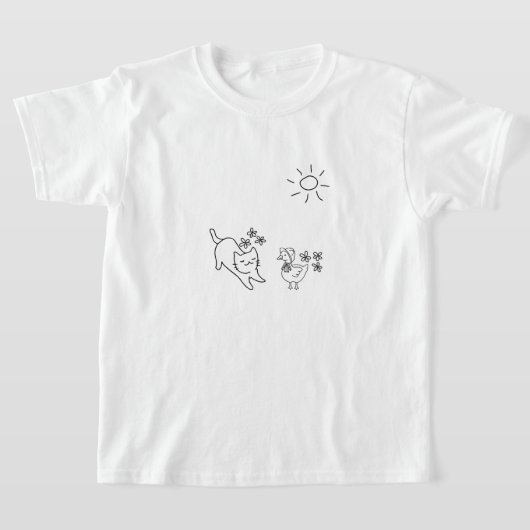 Schattige lente kinder- t-shirt (Laagn)